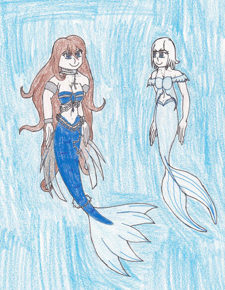 Dec. 24, 2013 - First Christmas Gift Art: One for Azura-Mermaid-Arts